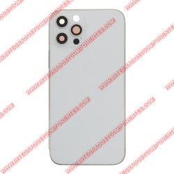 Tapa+Marco Iphone 12 Pro Calidad Premium Plata
