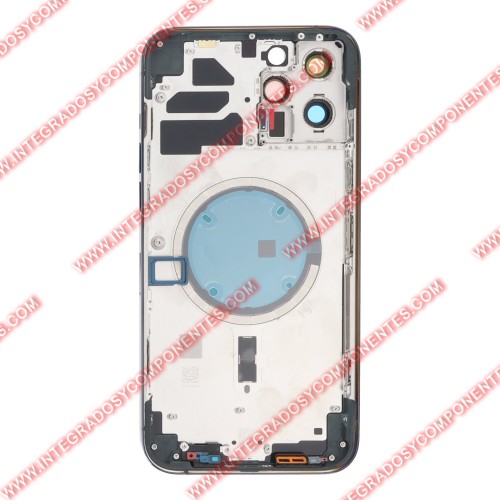 Tapa+Marco Iphone 12 Pro Max Calidad Premium Azul