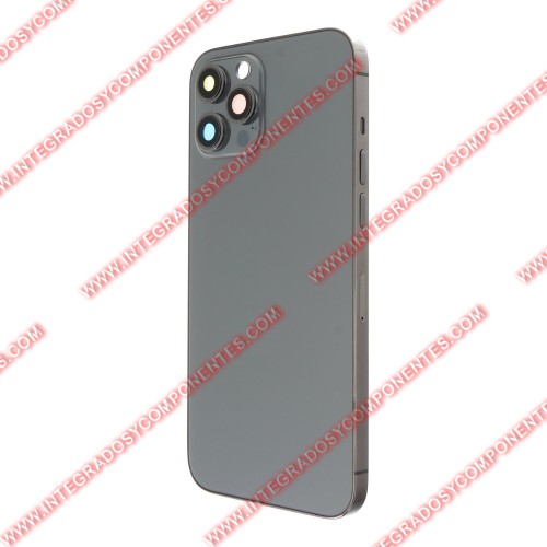 Tapa+Marco Iphone 12 Pro Max Calidad Premium Negro