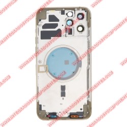 Tapa+Marco Iphone 12 Pro Max Calidad Premium Oro