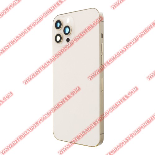 Tapa+Marco Iphone 12 Pro Max Calidad Premium Oro
