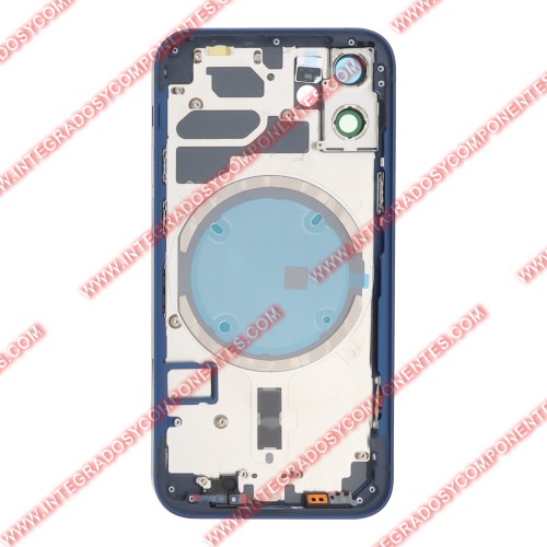 Tapa+Marco Iphone 12 Mini Calidad Premium Azul