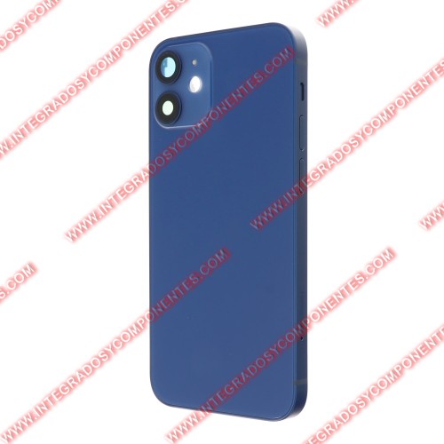 Tapa+Marco Iphone 12 Mini Calidad Premium Azul