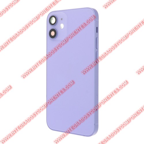 Tapa+Marco Iphone 12 Mini Calidad Premium Morado