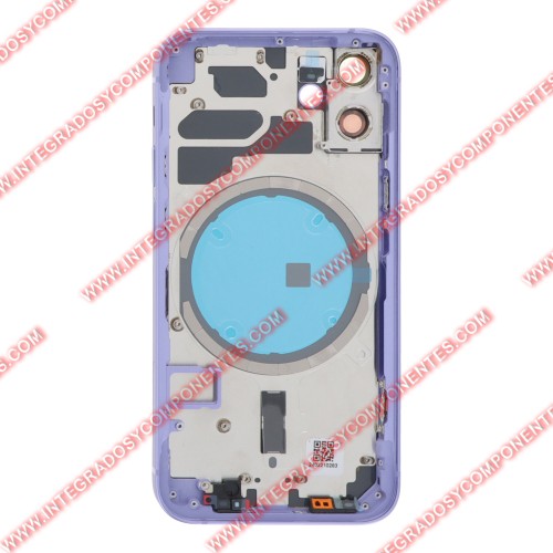 Tapa+Marco Iphone 12 Mini Calidad Premium Morado