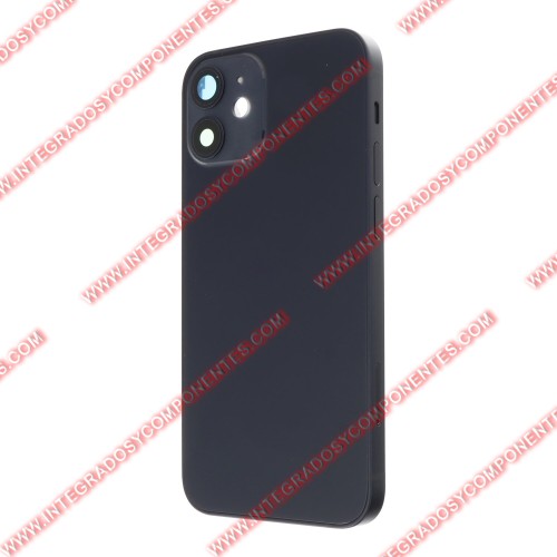 Tapa+Marco Iphone 12 Mini Calidad Premium Negro
