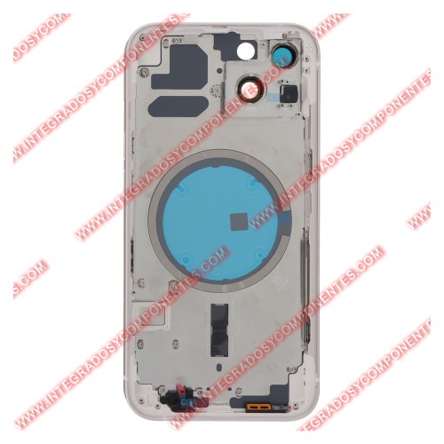 Tapa+Marco Iphone 13 Calidad Premium Blanco