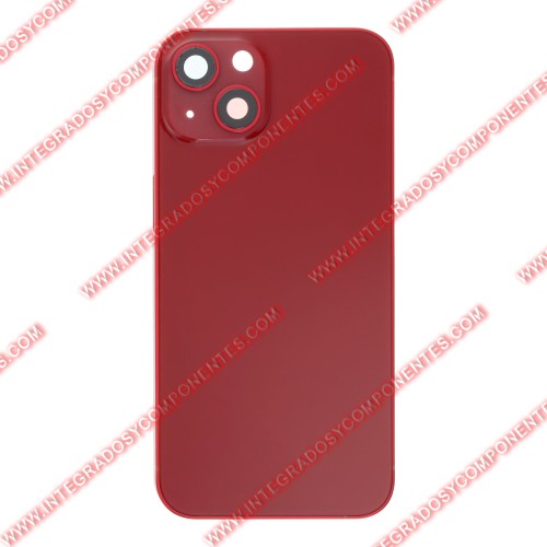Tapa+Marco Iphone 13 Calidad Premium Rojo