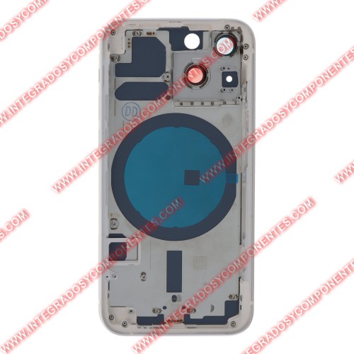 Tapa+Marco Iphone 13 Mini Calidad Premium Blanco