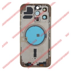 Tapa+Marco Iphone 13 Pro Calidad Premium Oro