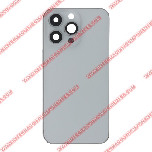 Tapa+Marco Iphone 13 Pro Calidad Premium Plata