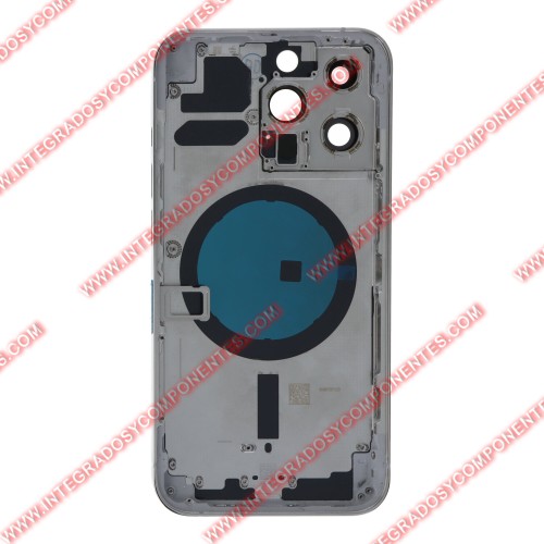 Tapa+Marco Iphone 13 Pro Calidad Premium Plata