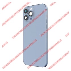 Tapa+Marco Iphone 13 Pro Max Calidad Premium Azul