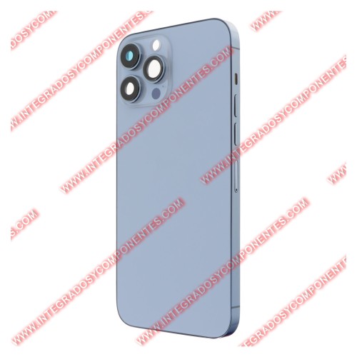 Tapa+Marco Iphone 13 Pro Max Calidad Premium Azul