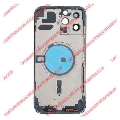 Tapa+Marco Iphone 13 Pro Max Calidad Premium Azul