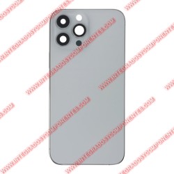 Tapa+Marco Iphone 13 Pro Max Calidad Premium Plata