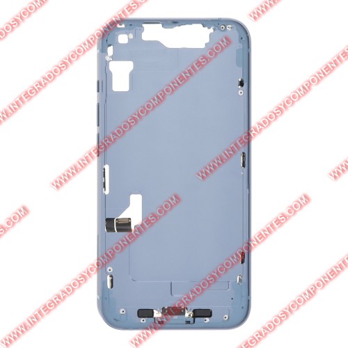 Tapa+Marco Iphone 14 Calidad Premium Azul