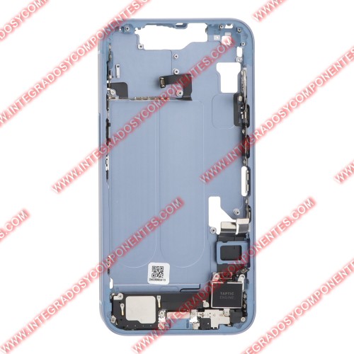 Tapa+Marco Iphone 14 Calidad Premium Azul