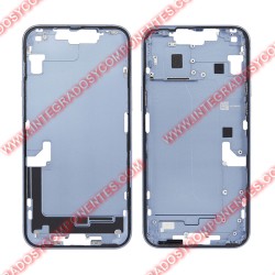 Tapa+Marco Iphone 14 Plus Calidad Premium Azul