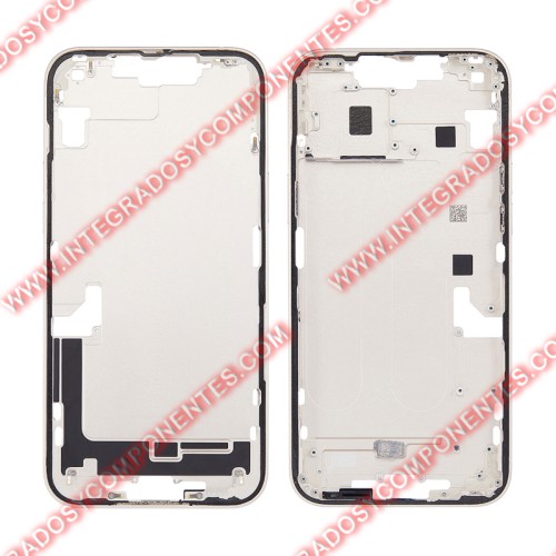 Tapa+Marco Iphone 14 Plus Calidad Premium Blanco