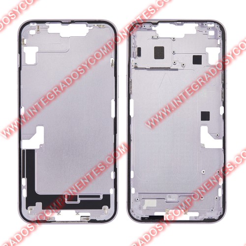Tapa+Marco Iphone 14 Plus Calidad Premium Morado