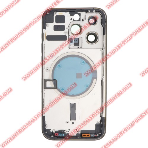Tapa+Marco Iphone 14 Pro Calidad Premium Negro