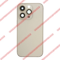 Tapa+Marco Iphone 14 Pro Calidad Premium Oro