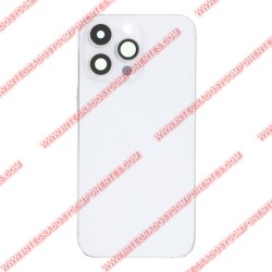 Tapa+Marco Iphone 14 Pro Calidad Premium Plata