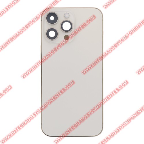 Tapa+Marco Iphone 14 Pro Max Calidad Premium Oro