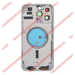 Tapa+Marco Iphone 14 Pro Max Calidad Premium Plata