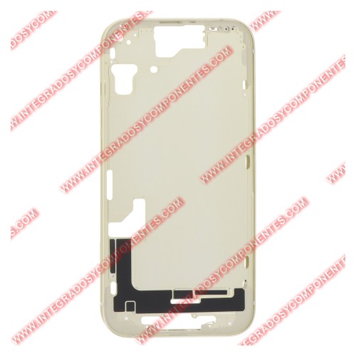 Tapa+Marco Iphone 15 Calidad Premium Amarillo