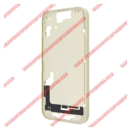 Tapa+Marco Iphone 15 Calidad Premium Amarillo
