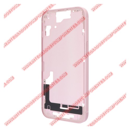 Tapa+Marco Iphone 15 Calidad Premium Rosa