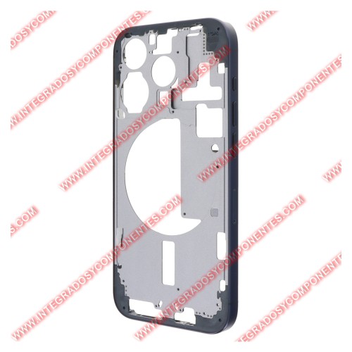 Tapa+Marco Iphone 15 Pro Calidad Premium Azul