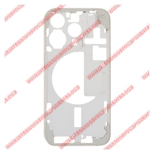Tapa+Marco Iphone 15 Pro Calidad Premium Blanco