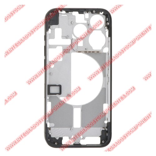 Tapa+Marco Iphone 15 Pro Calidad Premium Negro