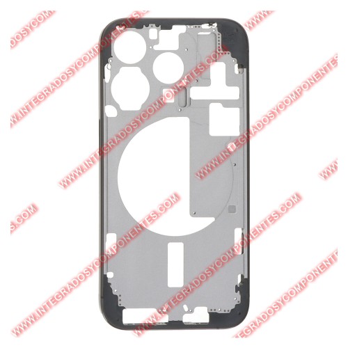 Tapa+Marco Iphone 15 Pro Calidad Premium Negro