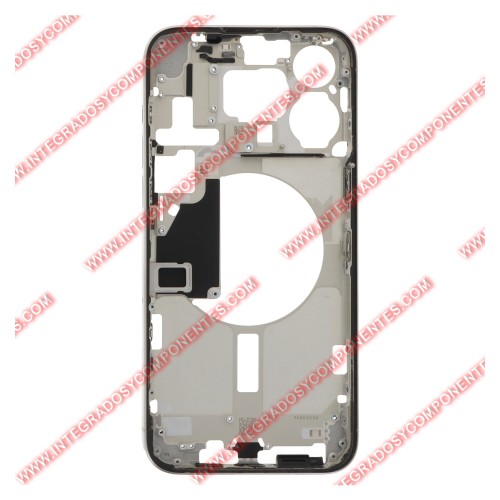 Tapa+Marco Iphone 15 Pro Max Calidad Premium Gris