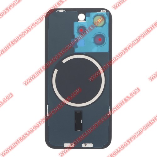 Tapa+Nfc Iphone 15 Pro Calidad Premium Gris