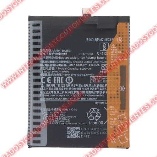 Bateria Xiaomi Mi 10t 5g/Mi 10t Pro 5g
