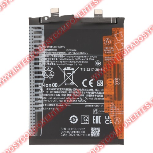 Bateria Xiaomi 13t/Redmi Note 13 Pro /Poco X6 Pro/Poco X6