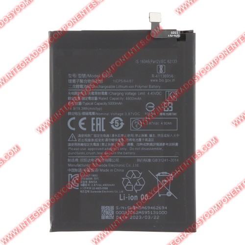 Bateria Redmi Note 10 5g