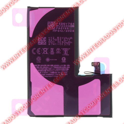 Bateria Para Iphone 15 Pro Alta Capacidad