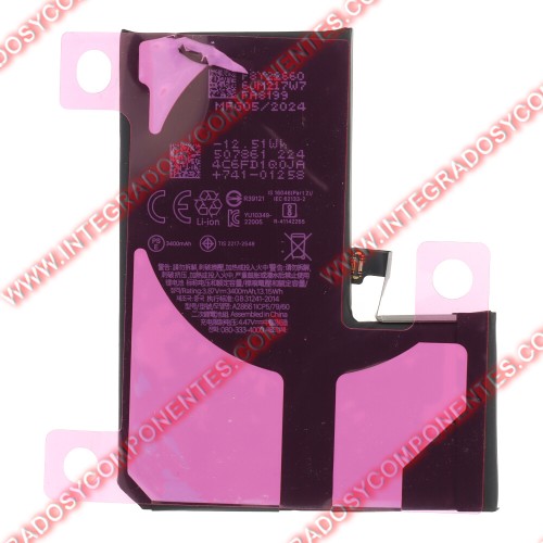 Bateria Para Iphone 14 Pro Alta Capacidad
