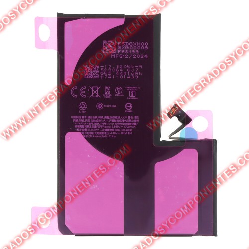 Bateria Para Iphone 15 Pro Max Alta Capacidad