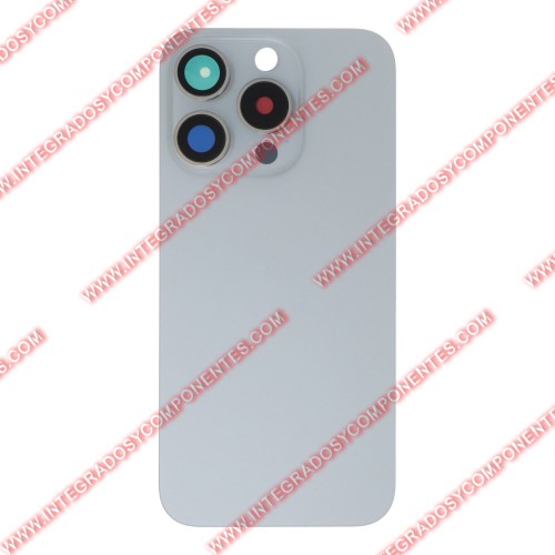 Tapa +Anillo Magnetico Iphone 15 Pro Calidad Premium Blanco