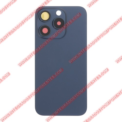 Tapa +Anillo Magnetico Iphone 15 Pro Calidad Premium Azul