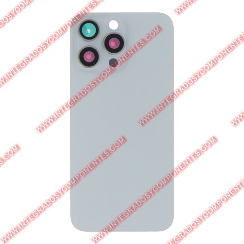 Tapa +Anillo Magnetico Iphone 15 Pro Max Calidad Premium Blanco