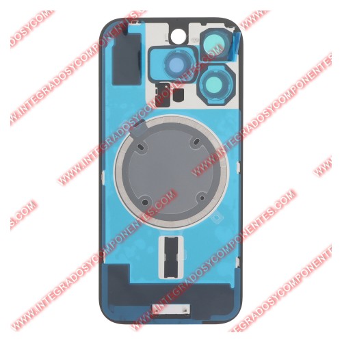 Tapa +Anillo Magnetico Iphone 16 Pro Calidad Premium Negro