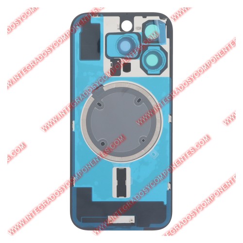 Tapa +Anillo Magnetico Iphone 16 Pro Calidad Premium Gris